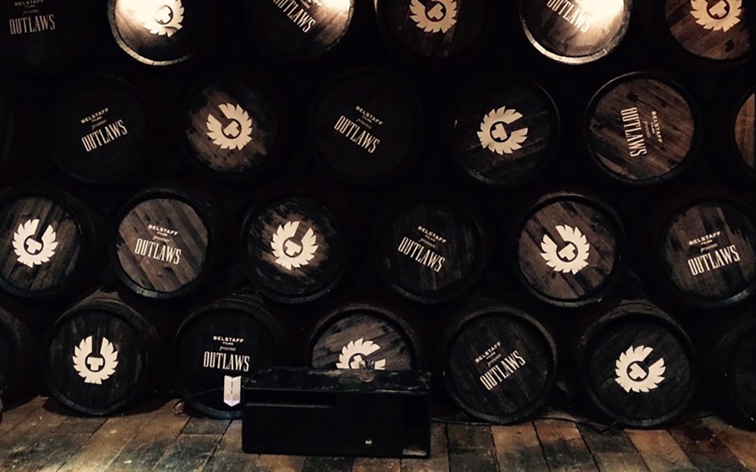 WHISKEY BARREL WALL