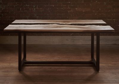 ELM & COPPER LIVE EDGE DINING TABLE