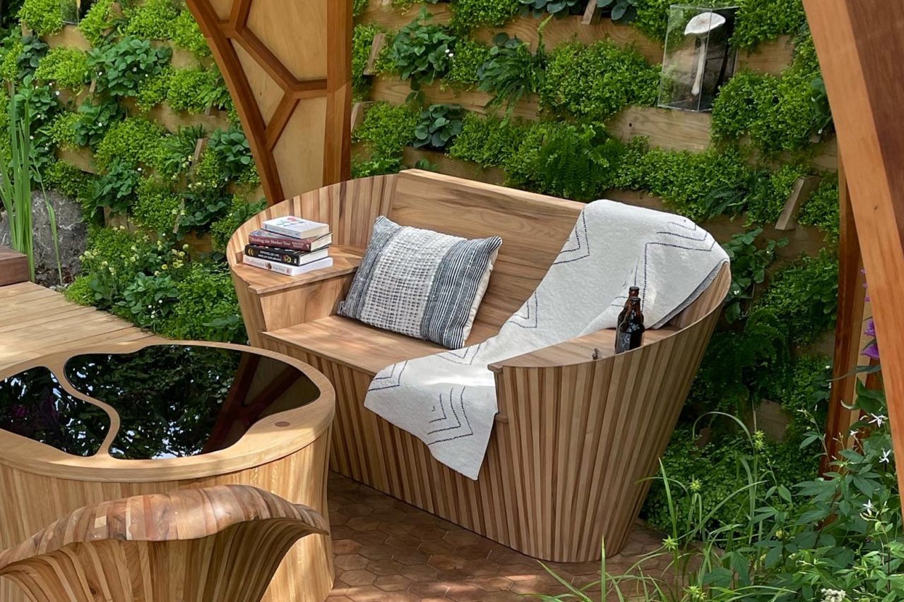 Chelsea Flower Show Bench Johnson Bespoke Joinery & Metal Fabrication